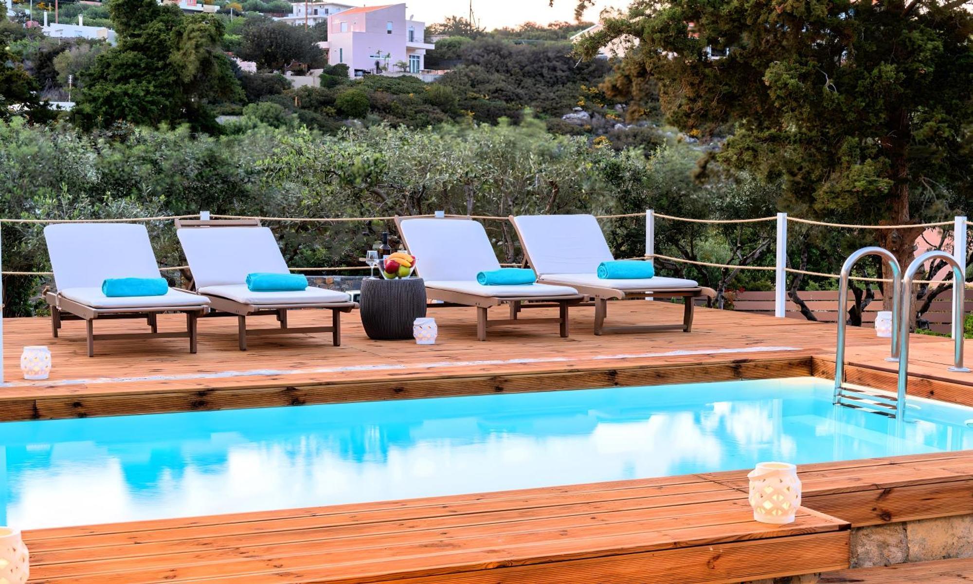 Cretan Lodge Heated Pool Agios Nikolaos Exteriör bild