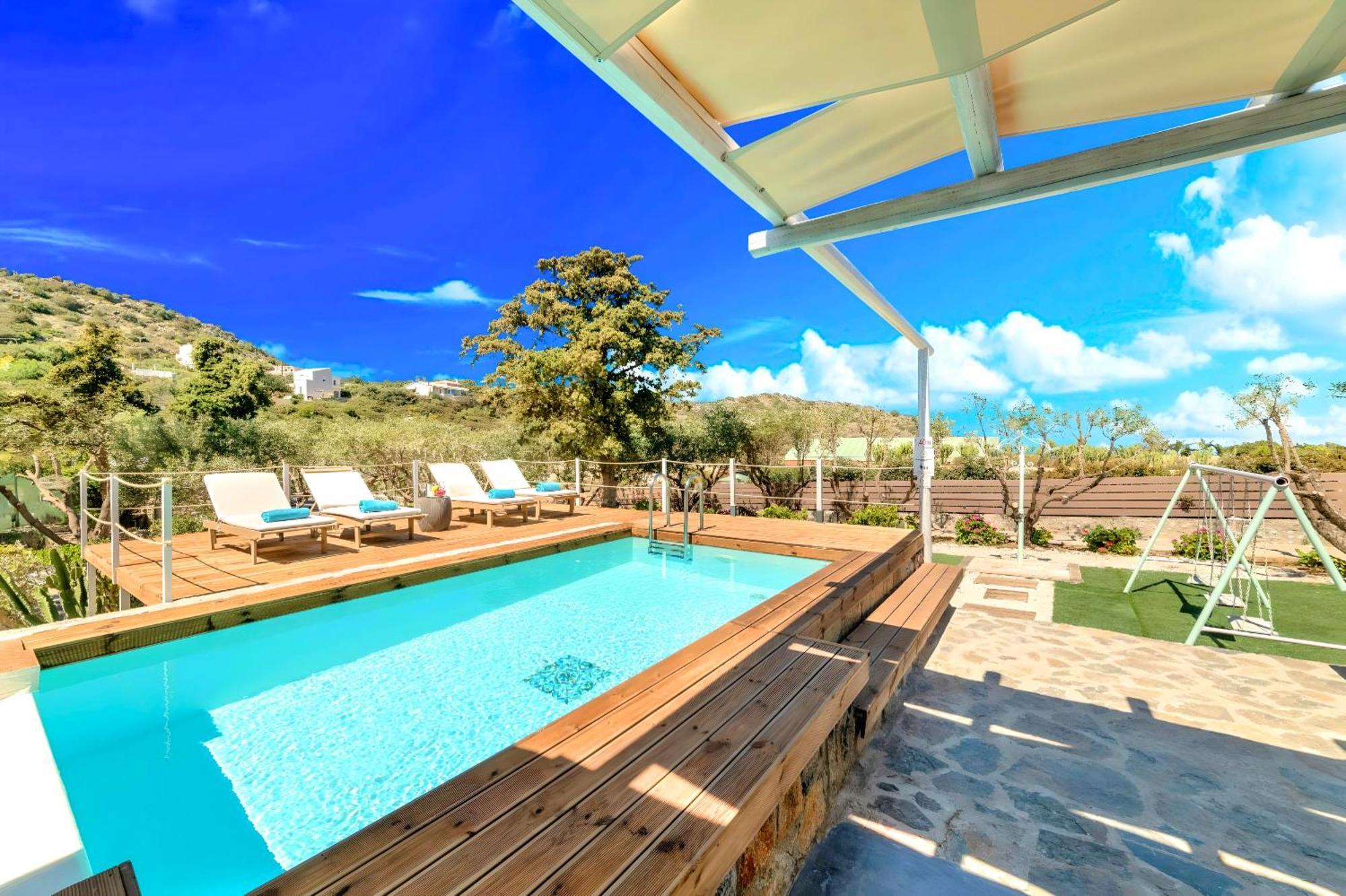 Cretan Lodge Heated Pool Agios Nikolaos Exteriör bild