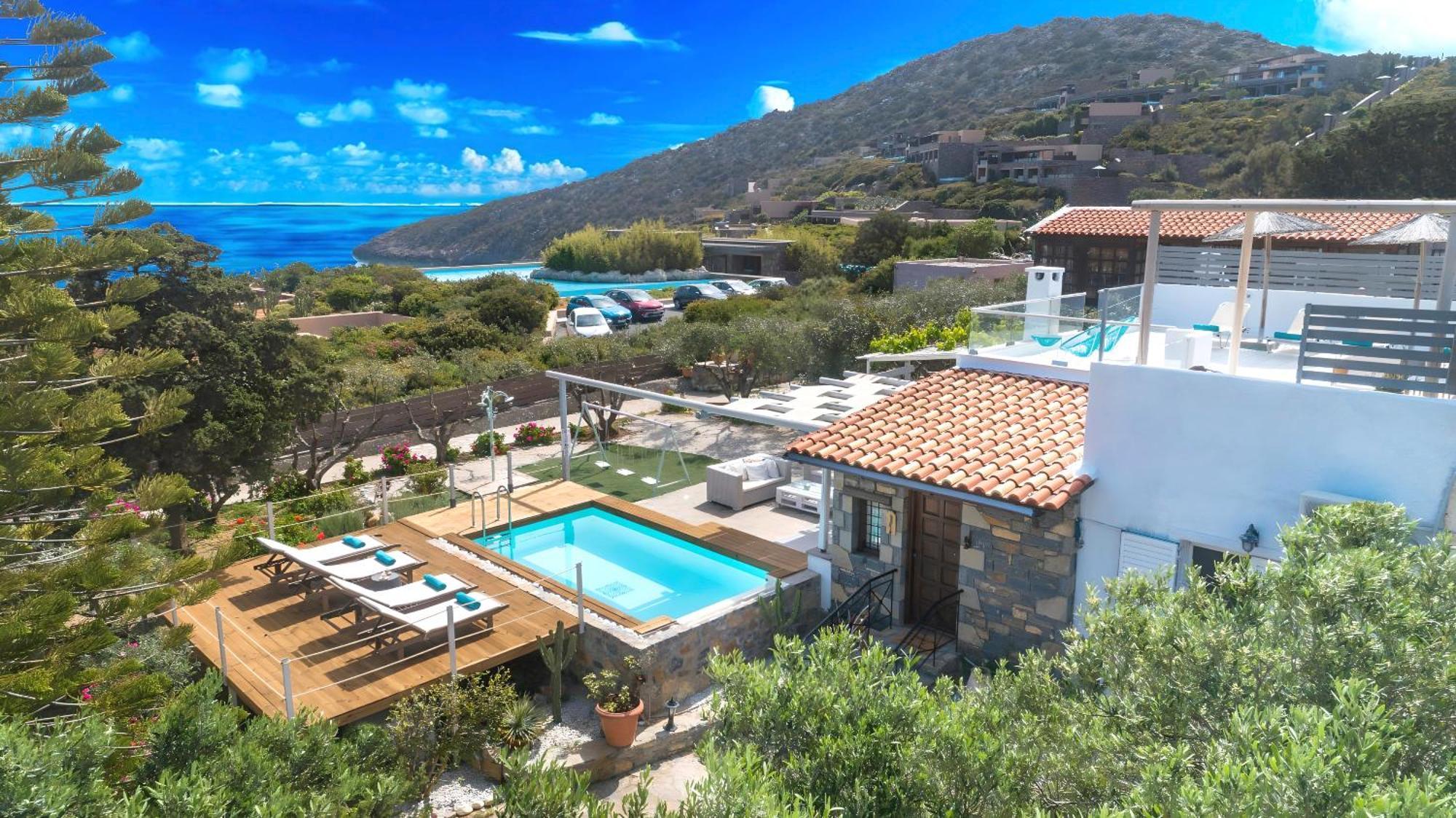 Cretan Lodge Heated Pool Agios Nikolaos Exteriör bild