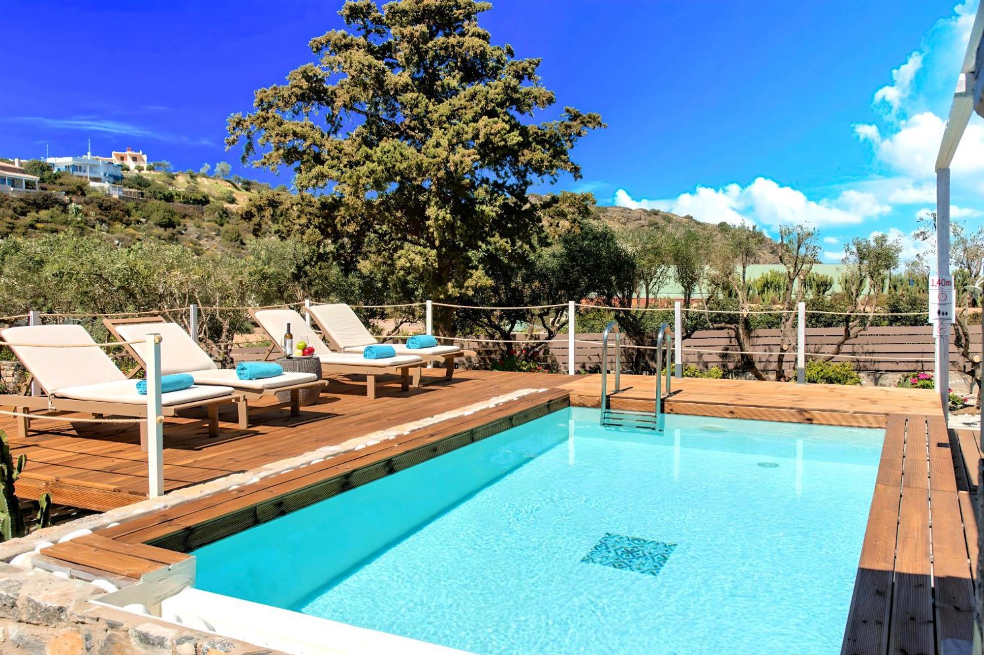 Cretan Lodge Heated Pool Agios Nikolaos Exteriör bild