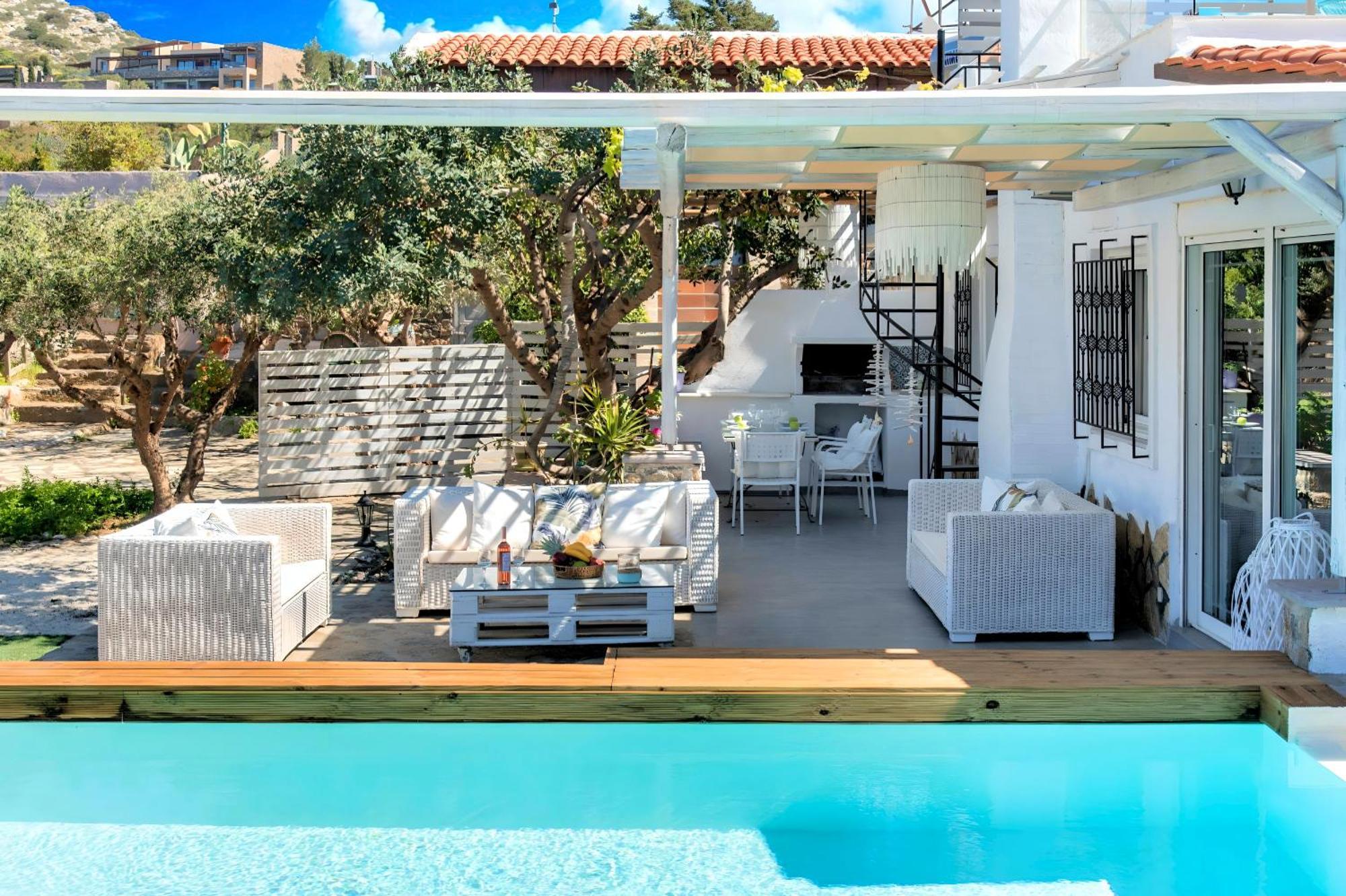 Cretan Lodge Heated Pool Agios Nikolaos Exteriör bild